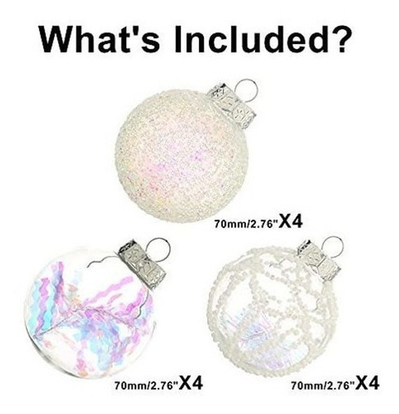 12 Bolas De Navidad Ps Xmasexp - 3 Diseños Iridescent 7cm 1 12 Bolas De Navidad Ps Xmasexp - 3 Diseños Iridescent 7cm 1