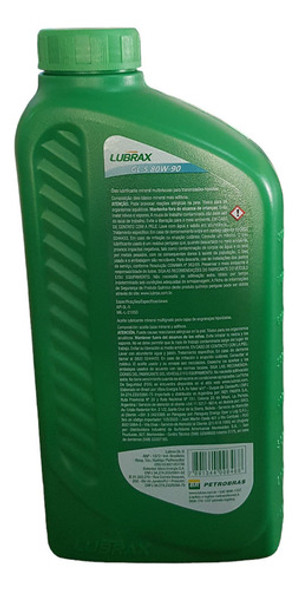 Oleo Cambio 75w90 1 Lt Semi Sintetico Lubrax Lubrificantes 1