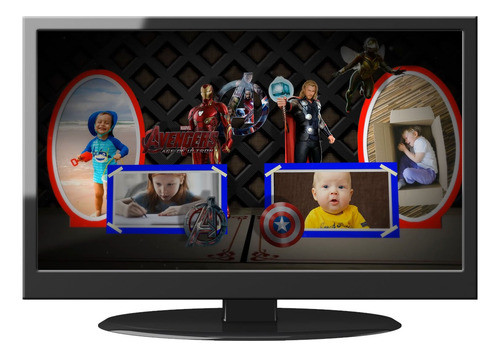 Retrospectiva Animada 3d Tema Vingadores 150fotos 0