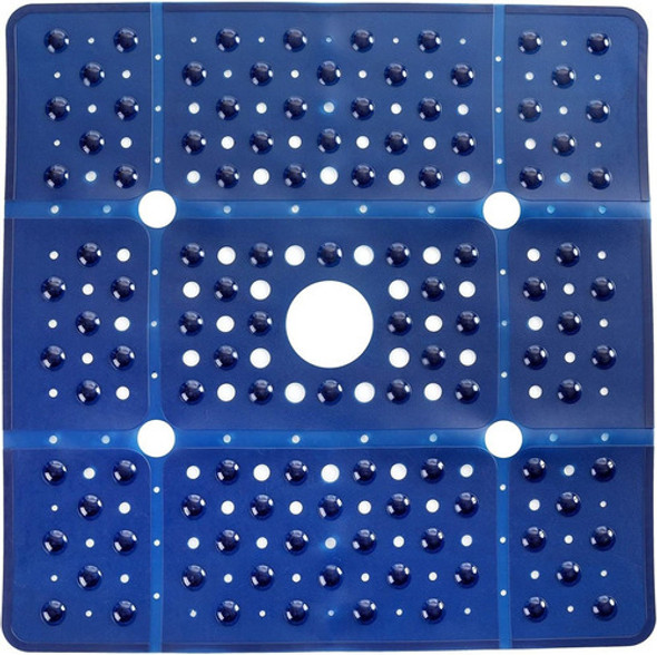 Alfombra Para Ducha Antideslizante Cuadrada 69x69cm - Blue 0