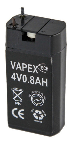 Bateria Gel Recargable 4v 0.8a Luz Emergencia Lujo X 2u Htec 1