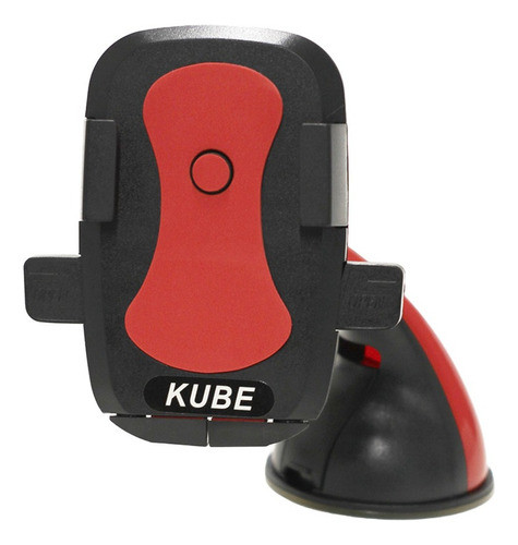 Soporte Celular Para Vidrio Parabrisa Sopapa Rojo Kube 1