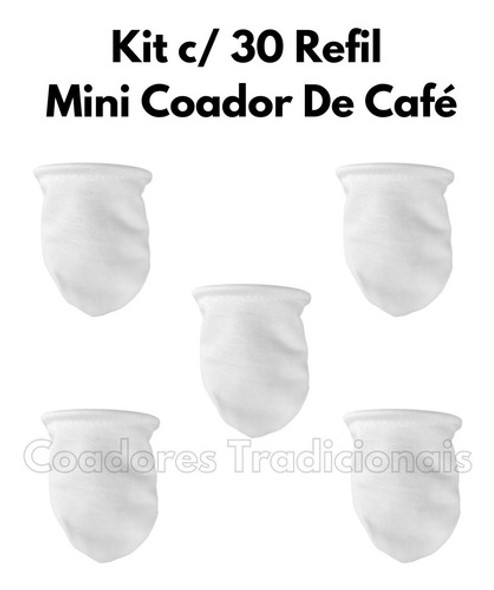 Kit Refil Mini Coador De Café Individual 30 Unidades 1
