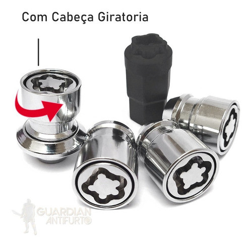 Trava Parafuso Porca Antifurto De Rodas Novo Corolla 1