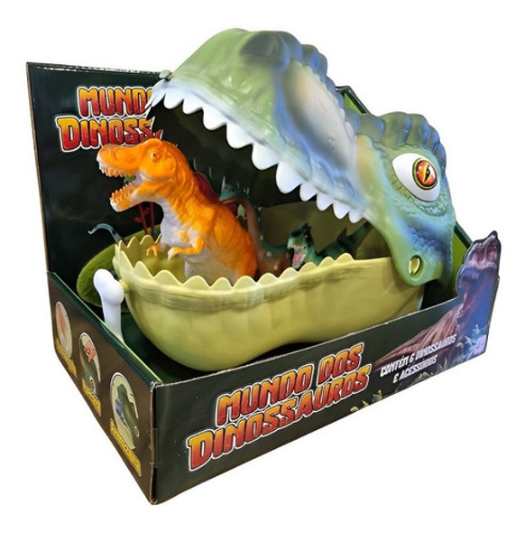 Brinquedo Cabeça Dinossauro Com 6 Unidades 0207 1