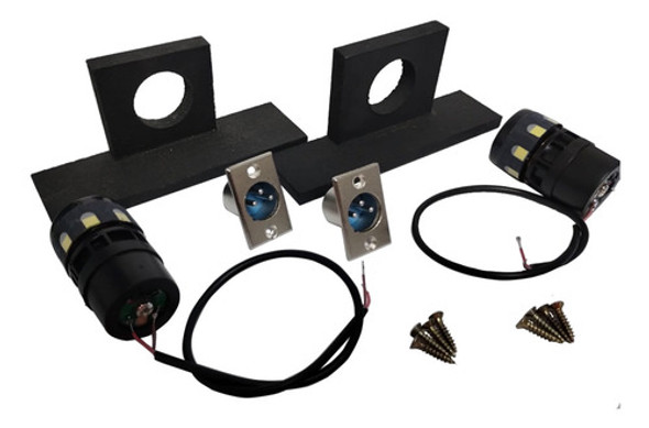 Kit C/ 2 Captadores / Microfones P/ Cajon Percussionline 0