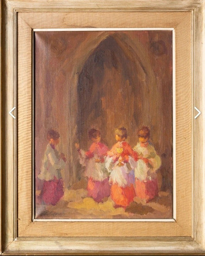 Óleo Sobre Tela De La Autora Lidia Capusotto. Cáliz 1