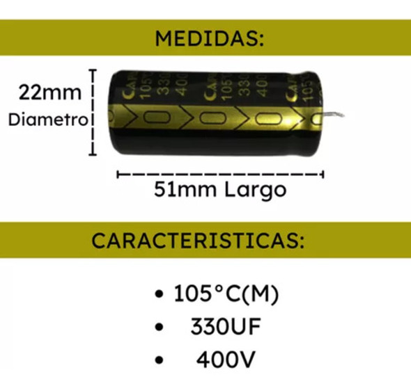 Capacitor Soldadoras 330uf 400v Iron-300 Lusqtoff 1 Capacitor Soldadoras 330uf 400v Iron-300 Lusqtoff 1