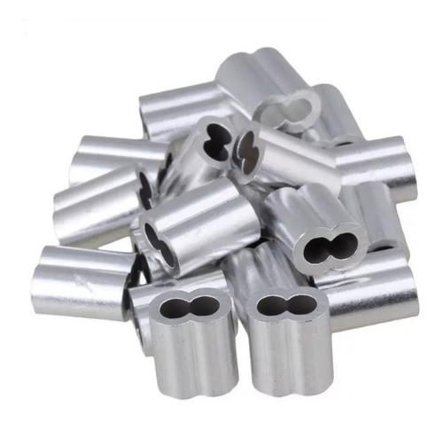 15 Unidades Nicopress Cable D Acero Gimnasio 5 Mm Servicegym 0