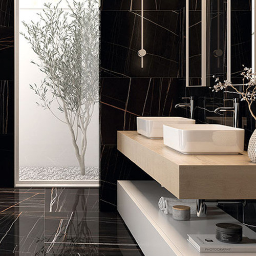 Porcelanato Piso Y Pared De 60x120 Pulido Rectificado Negro 1