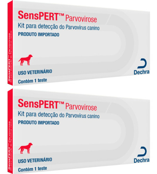 Senspert Parvovirose Cães 1 Teste - Dechra - 2 Unidades 0