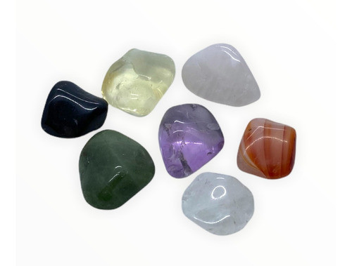 Kit 7 Pedras Da Sorte Feng Shui Proteção Motivação Amor 0