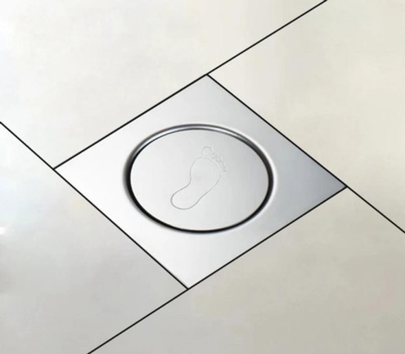 Rejilla 12x12 Tapa Click Clack Baño Acero Inoxidable Desague 1