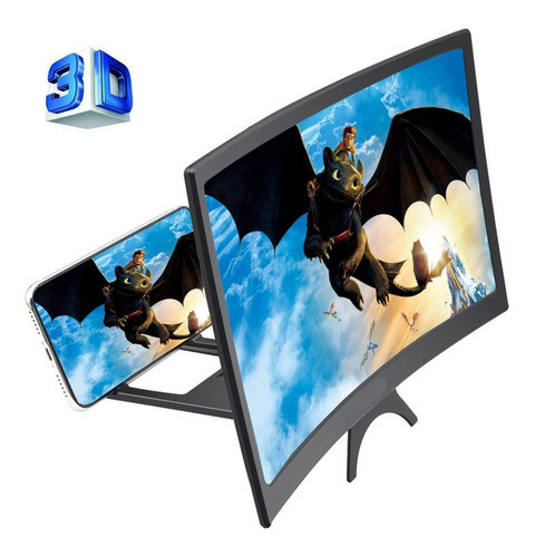 Amplificador De Pantalla Tipo Lupa Curva 12 Pulgadas Soporte 1