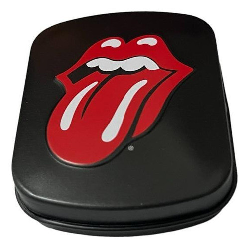 Cajita De Lata Mini Tin Case Lion Rolling Circus Stones 0