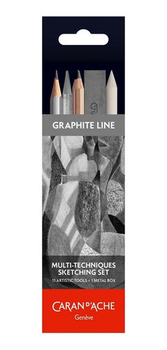 Lata Xl Lapices Caran D Ache Set Multitecnica Boceto 0
