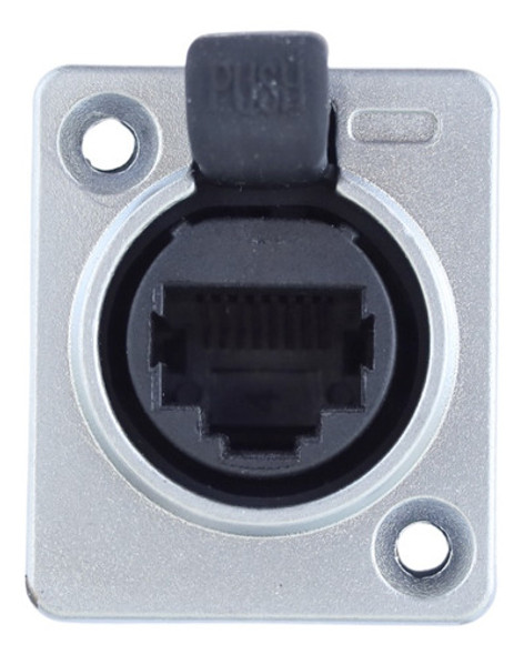 Kit 2 Conector Plug Femea Ethercon Rj 45 Rede Xlr Net Painel 0