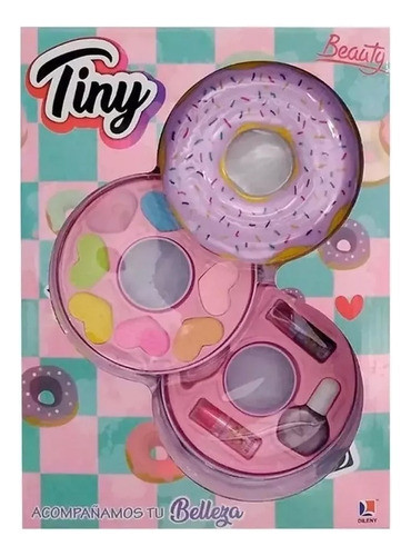 Set Cosmetico Infantil Dona Maquillaje Caja Pastel 0