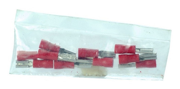 Terminales Preaislados Rojo 0.25-1.5mm Pala Hembra Pack X 10 0