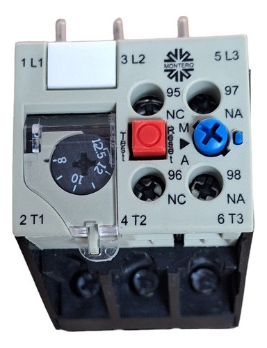 Rele Termico Tripolar Tr1-t1 Montero Reg. 8 A 12,5 Amp 0