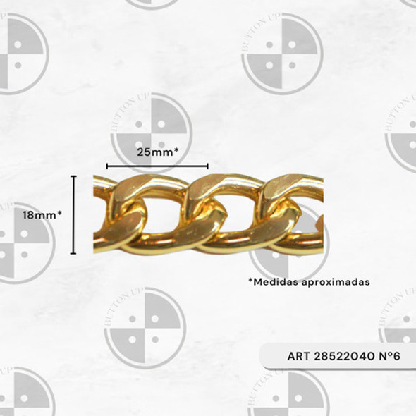 Cadena Aluminio 25x18mm Ropa Bijou Accesorios X 10mts 1