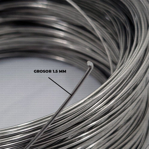 Alambre De Aluminio 1,5 Mm Cerco Electrico X 100 Metros 1