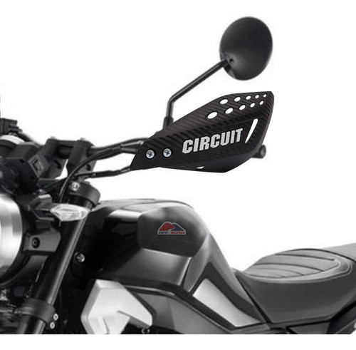 Protetor De Mão Circuit Vector Carbono Branco Pop 110 1