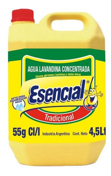 Pack X 48 Unid. Lavandina  Tradicional 4,5 Lt Esencial Lava 0