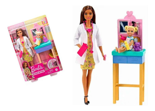 Barbie Profissões Boneca Pediatra Morena Mattel Gtn52 0