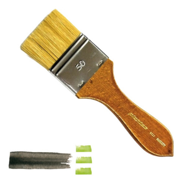 Pinceleta N° 50 S 8820 Plantec Cerda Corta Clara 0