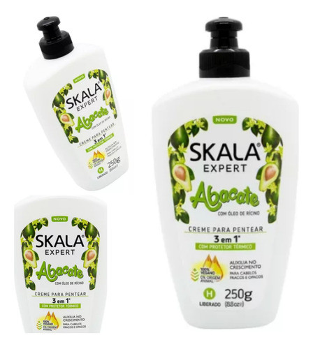 Skala Abacate Crema De Peinar Protector Termico 250gr Lfme 0
