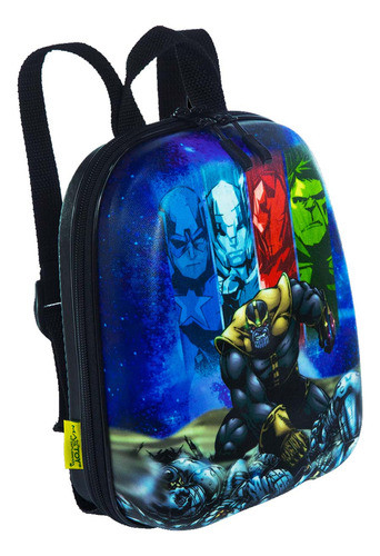 Lancheira Costa Mochila Pequena Avengers Preto Diplomata 1