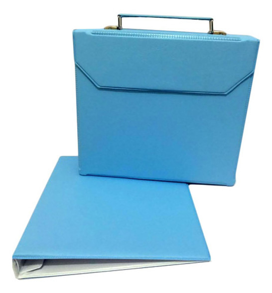 Álbum P/ 50 Fotos 20x25 Com Maleta - Azul 0