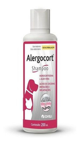 Shampoo Alergocort 200ml - Coveli - Original Envio Imediato 1