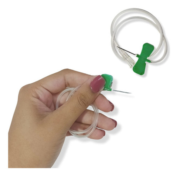 Scalp De Segurança 21g Infusor Intravenoso Verde 100unidades 0