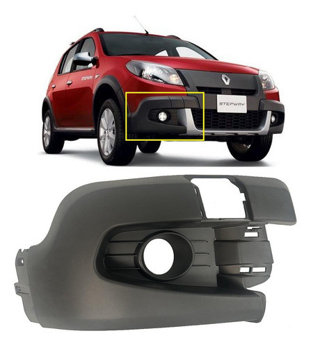 Moldura Paragolpe Delantero Der Sandero Stepway 2014 0