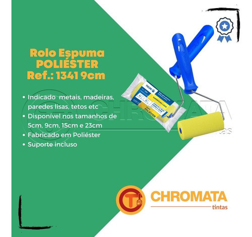 Rolo Espuma 1341 9cm Tintas, Verniz E Seladoras - Tigre 1