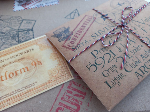 Carta Hogwarts Personalizada Harry Potter Mapa Sello Real 1