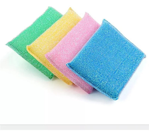 Packx4 Cocina  Esponjas Estropajo Limpieza Fregona Colores 0