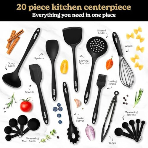 Juego De Utensilios De Cocina De Silicona Y 1