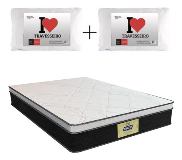 Colchon 2 Plazas De Espuma + 2 Almohadas De Regalo De Espuma 0