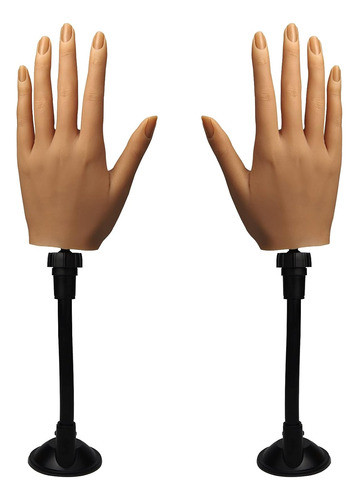 Par De Mãos Flexíveis De Silicone Tiebeauty Para Praticar 0