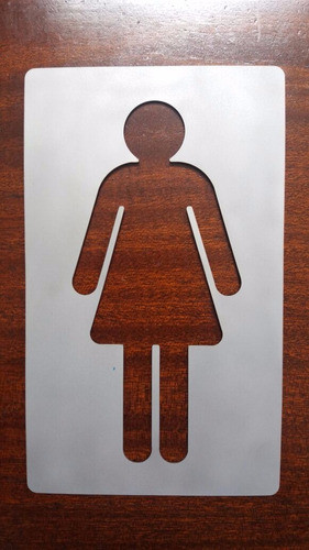 Señal Hombre Acero Inoxidable Baño 200mmx120mm Cartel Placa 1