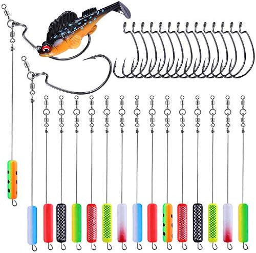 Kit Accesorios D/pesca Topfort Ganchos Acero 16pcs 0