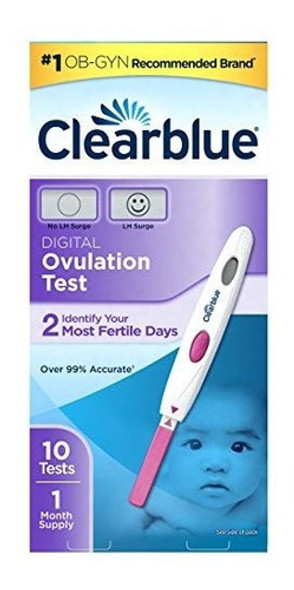 Prueba De Ovulacion Digital Clearblue, 10 Pruebas 0