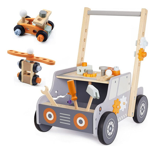 Labebe Baby Push Walker, Banco De Herramientas Para Niños Pe 0