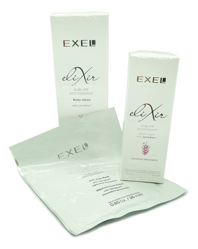 Kit Facial Elixir Antiage Serum Mascara Emulsion Vitamina C 0