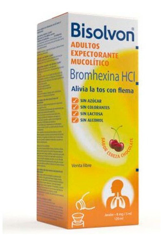 Bisolvon® Elixir Jarabe Adultos 120ml - Alivia La Tos 0