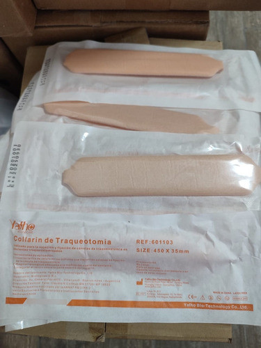 Collarín Para Traqueostomia Yafho (5 Unidades) Color Piel 1