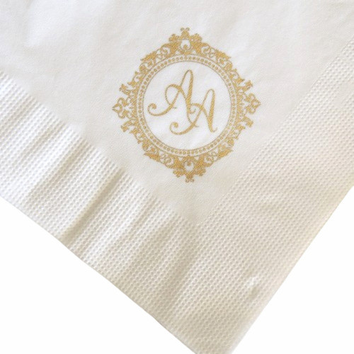 200 Guardanapos Personalizado 30x30cm Folha Dupla Luxo 1